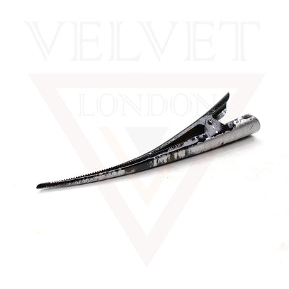 Duckbill Hair Clip Metal Crocodile Barrettes Teeth Long Hair Styling Clips Salon