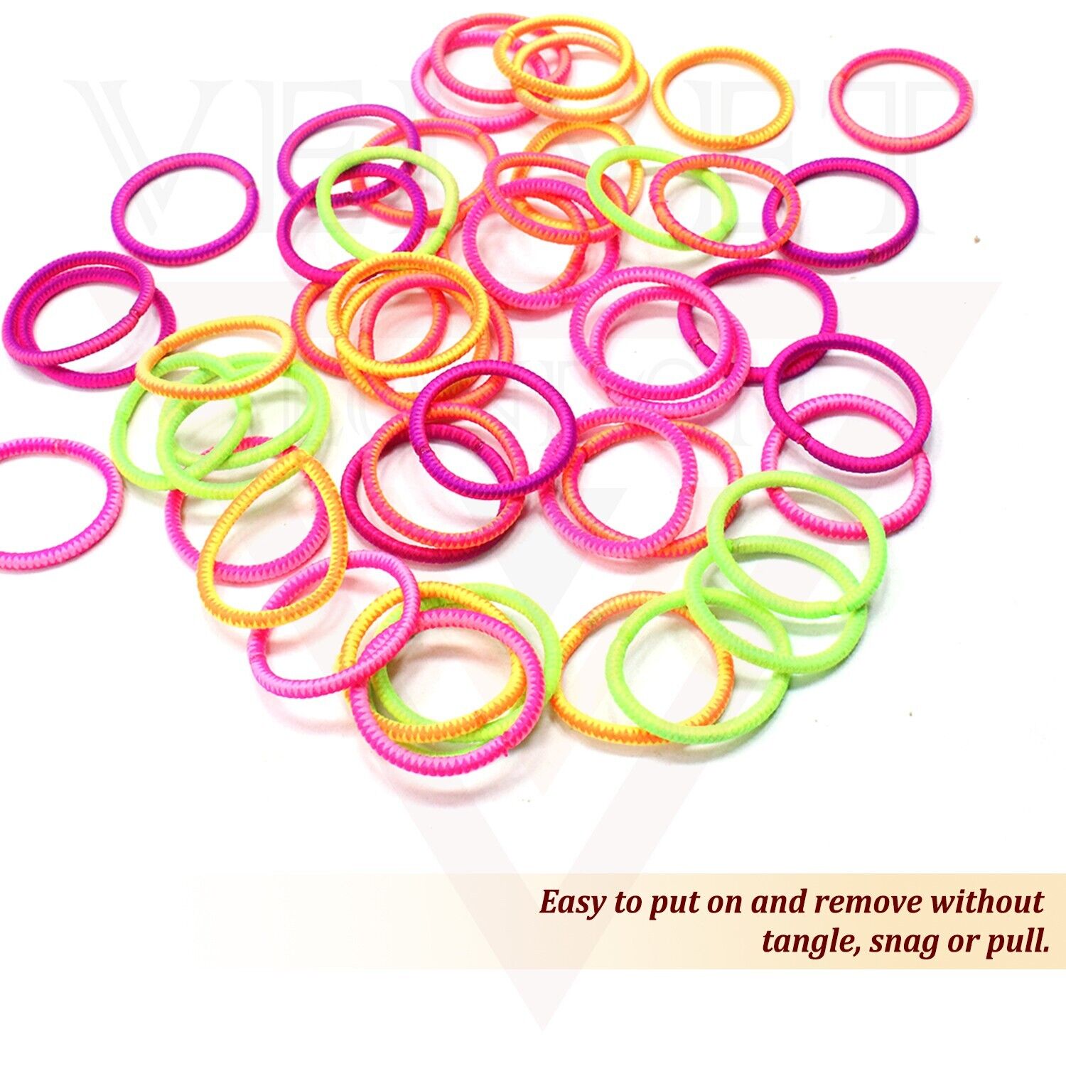 50x Hair Band Elastic Hair Bobbles Hair Ties Ponytail Holders Rope Thin Headband