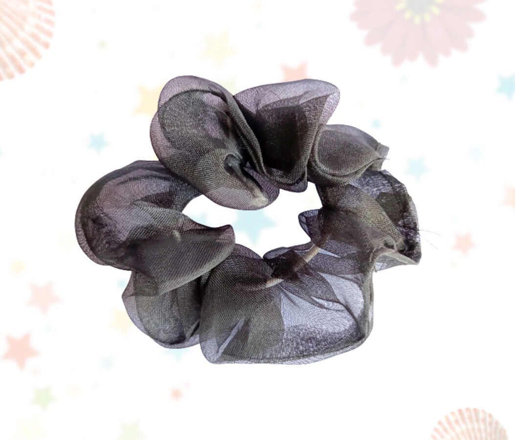 Scrunchies Silk Satin Organza Handmade Hair Bands Pony Tie Bobbles Elastic Band