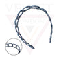 Hair Band Oval Chain Link Headband Grip Teeth Plastic Dark Colour Hair Hoop