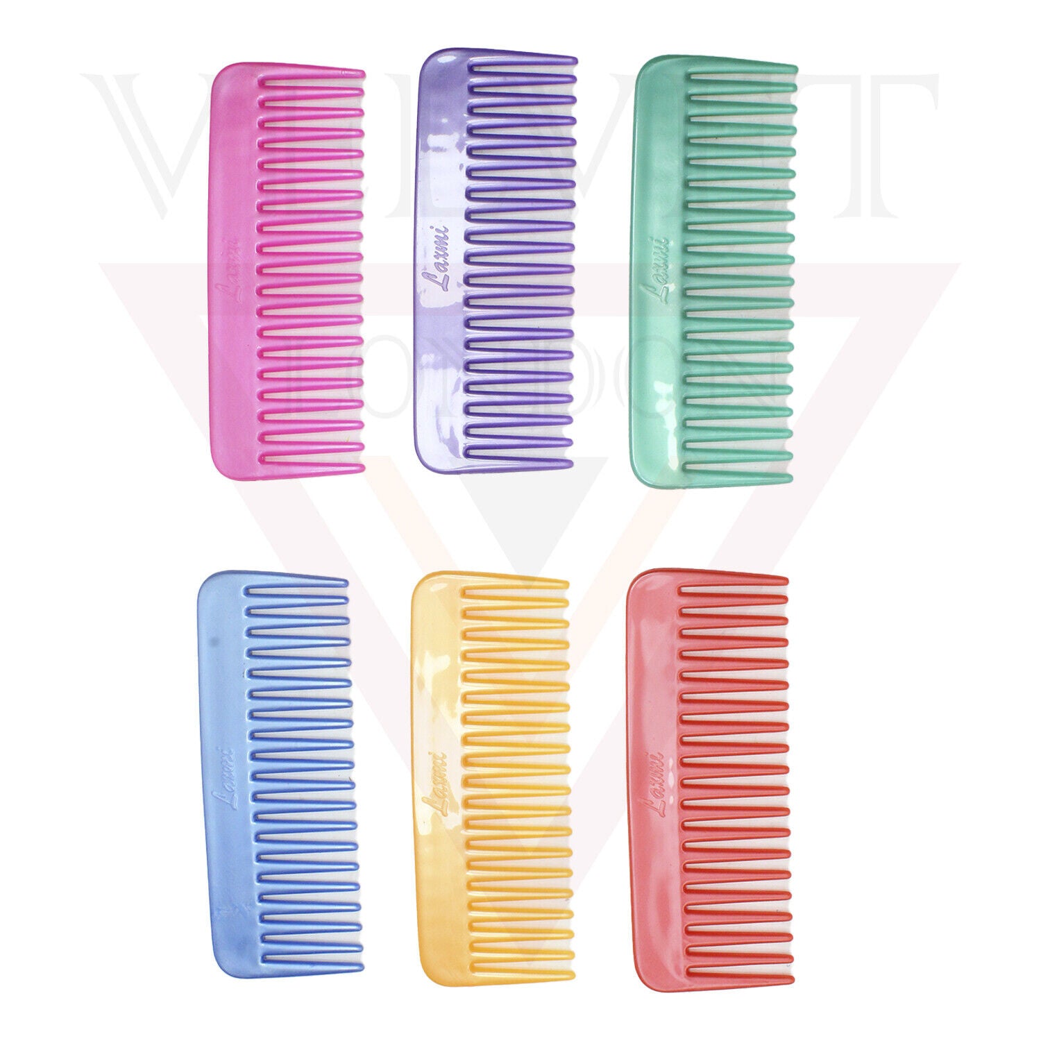 Hair Detangling Wide Tooth Comb For Curly Hair Wet Dry No Handle Shampoo Comb