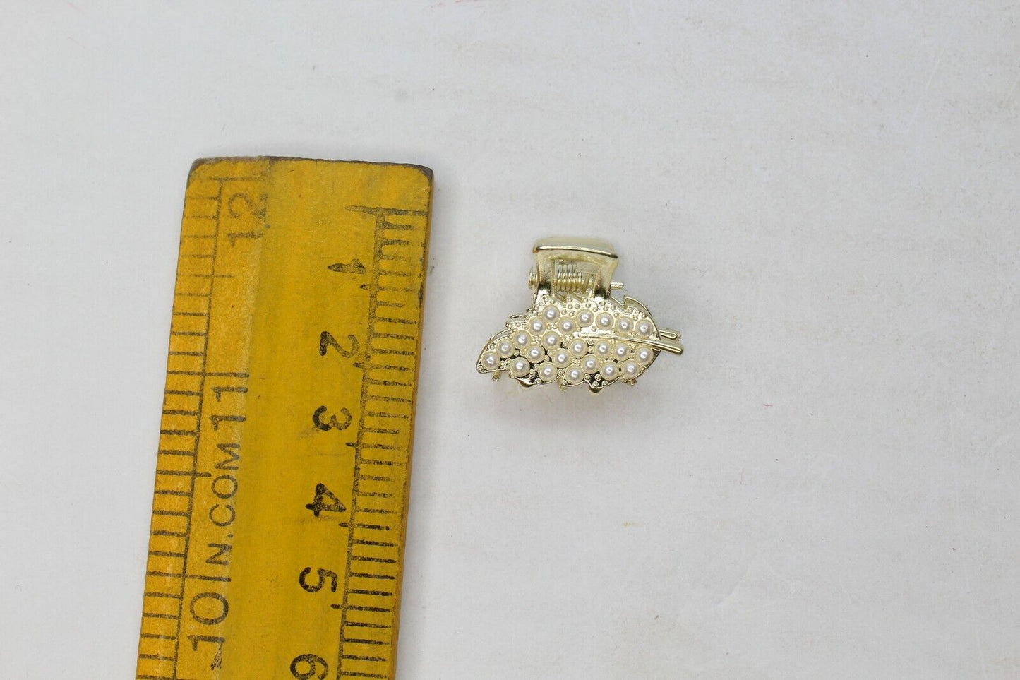 Hair Claw White Pearl Mini Claws Golden Hair Jaw Clips Butterfly Clamp Butterfly
