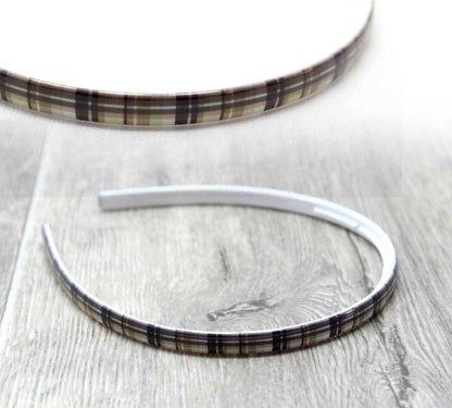 Chex Print Hair Bands Headbands Alice Hair Hoop Hair Women's Hair Accessories