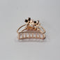 Hair Claw Clip Rose Golden Hair Barrattes Hair Jaw Hair Clutcher Butterfly Clamp