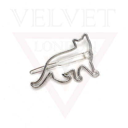 Silver Korean Clip Hair Clip Metal Hair Pin Sliders Minimalist Grips Barrettes 