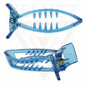 Banana Mirchi Hair Clips Transparent Comb Non-slip Ponytail Holder Clamp Grip
