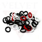 50x Baby Elastics Hair Ties Hair Bands Ponytail Holder Black White Red Headbands