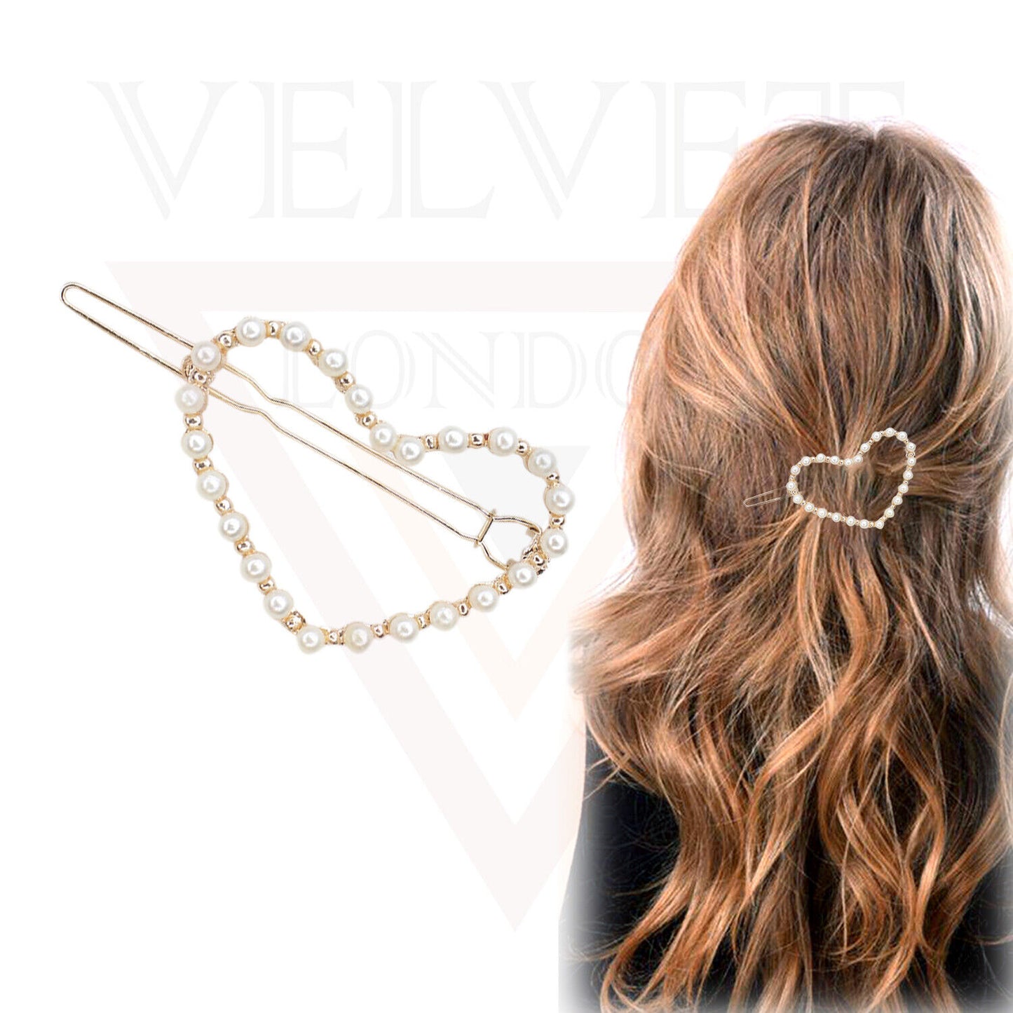 Hair Clips Metal Golden Korean Clips Slider Hair Pin Grips Pins Pearl Snap Clips
