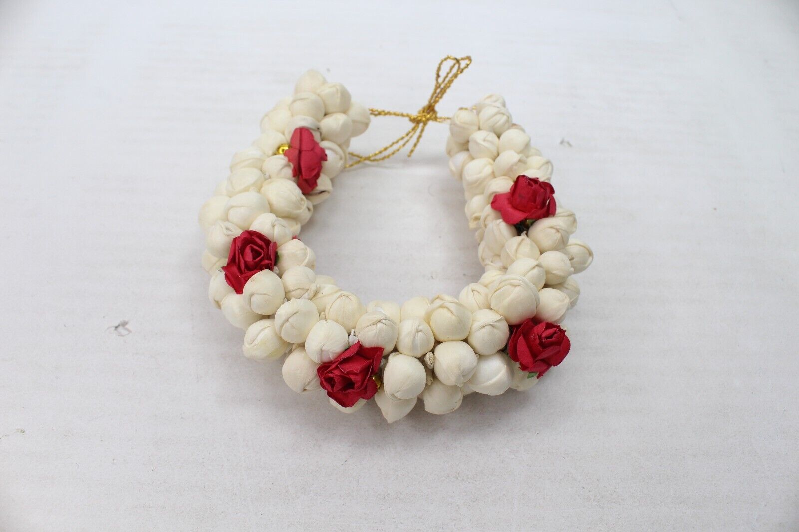 Hair Styling Juda Jasmine & Rose Gajra Floral Bun Artificial Flower Wedding 