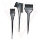 3x Hair Coloring Black Brushes Salon Hair Dying Combs Double-sided Brushes Sets