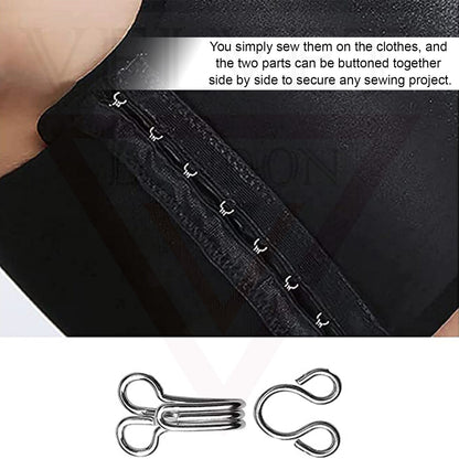 Sewing Hooks Fasteners Silver Clothing Dress Fasteners For Bra And Clothing UK