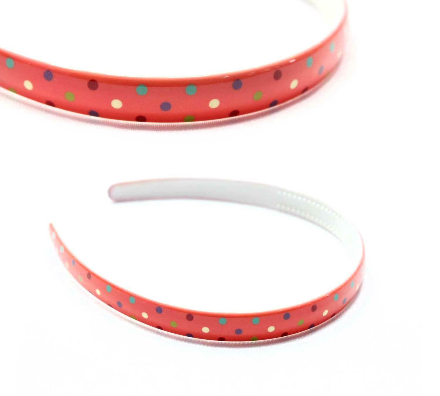 Doted Print Hair Bands Headband With Teeth Hair Hoop Non-slip Gripper Headwears
