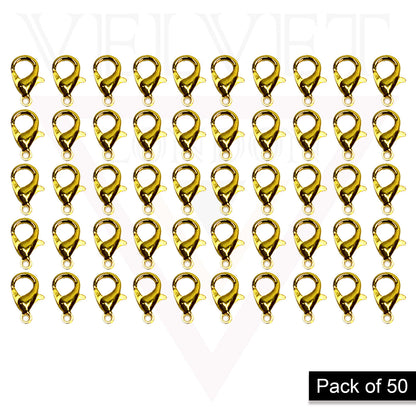 50x Lobster Clasps Jewellery Clasps Fastener Hooks For Necklaces Bracelet Clips