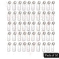 Keychain Tag Label Key Ring ID White Decorative Purpose On Keys Luggage Label
