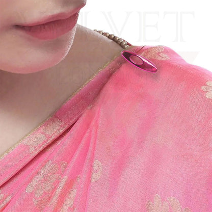 5 pcs Muslim Hijab Pins Shiny Scarf Pins Stainless Steel Saree Pins Head Brooch