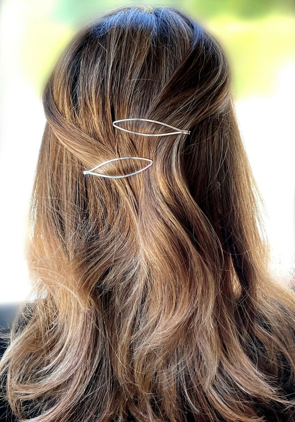 5x Hair Clips Pastel Hair Pins Set Geometric Girls Metal Colourful Bobby Grips