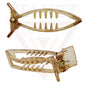 Banana Mirchi Hair Clips Transparent Comb Non-slip Ponytail Holder Clamp Grip