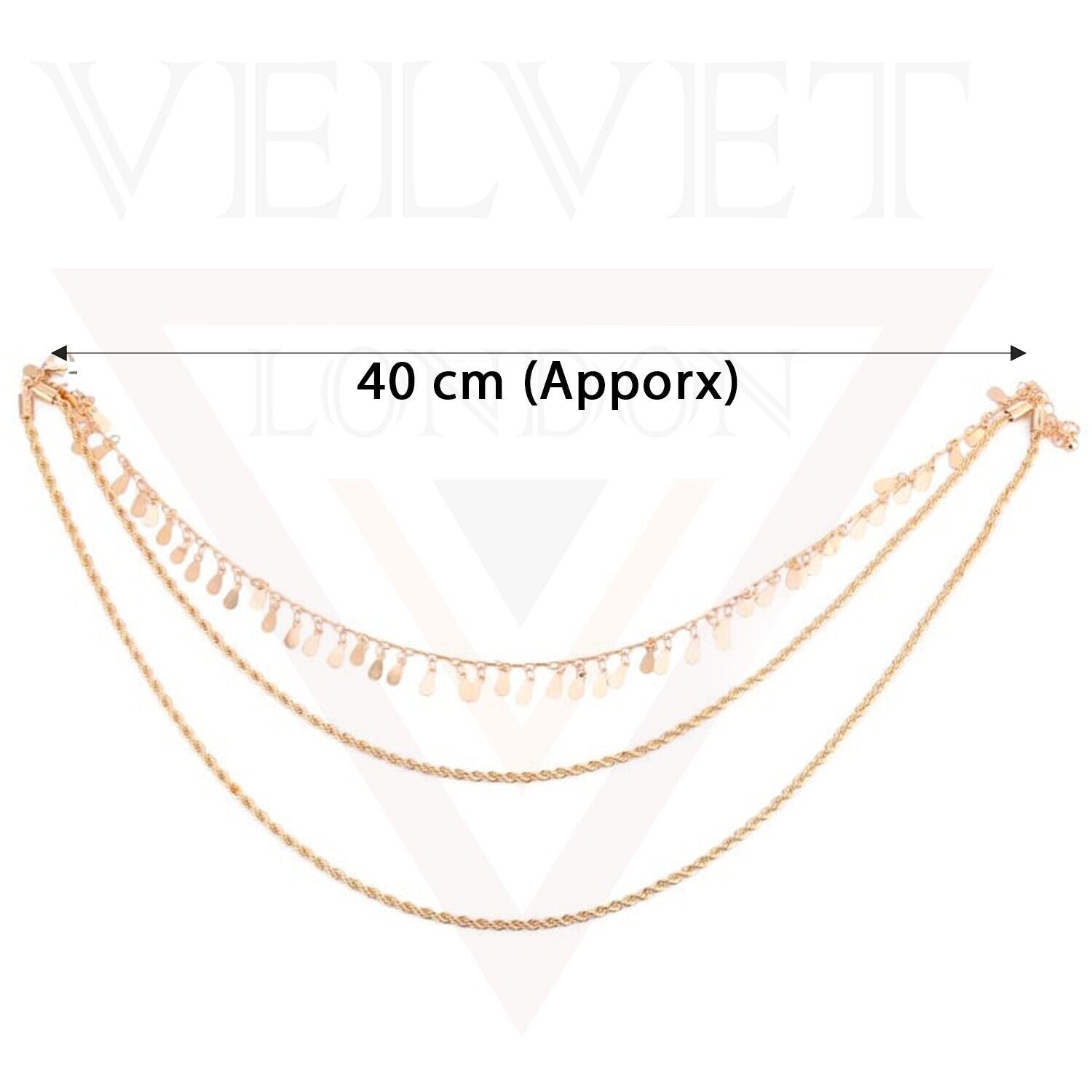 Multi Layer Necklace Minimalist Spiral Golden Chain Drop Pearl Pendant Choker