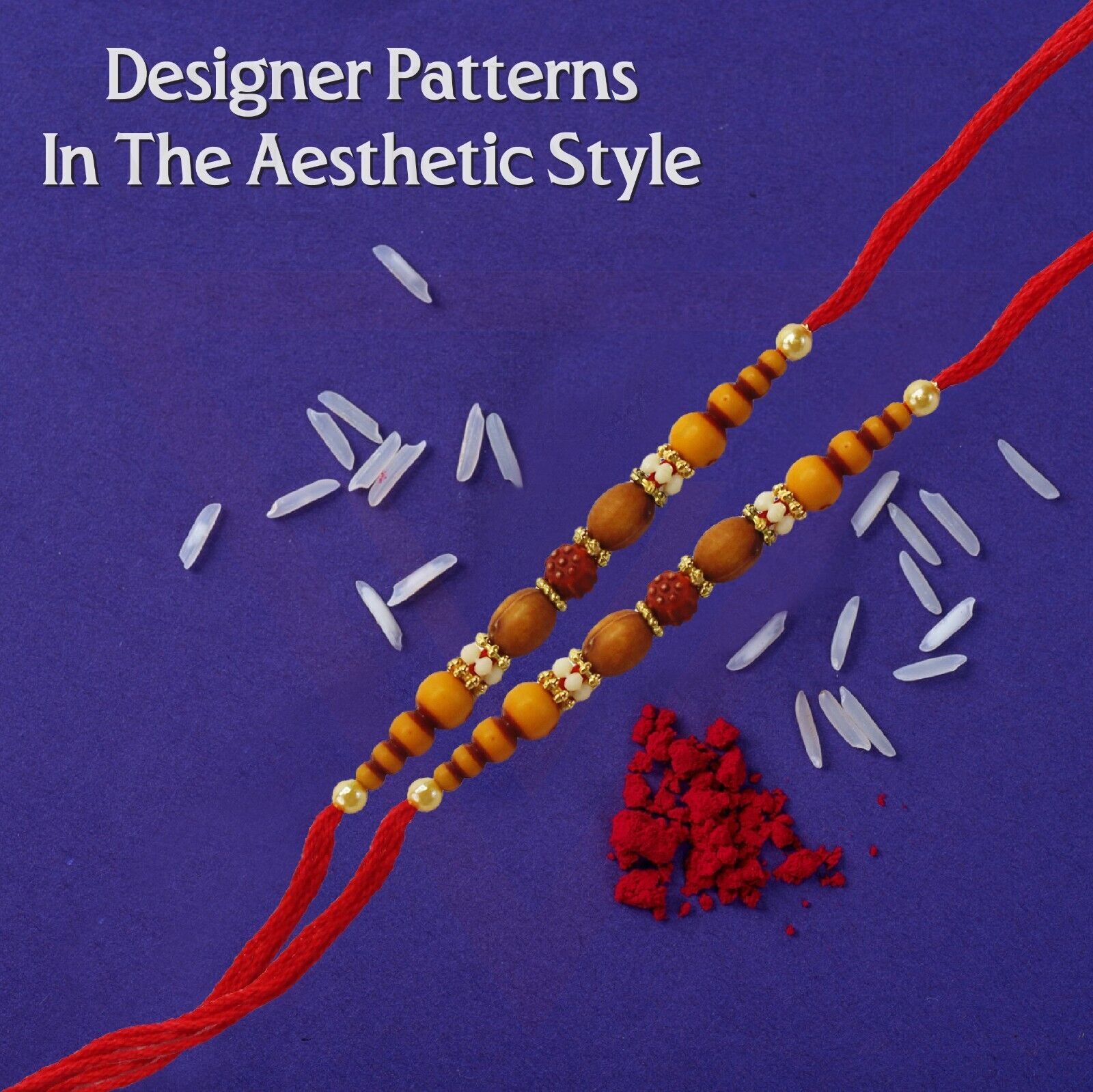 6pcs Rakhi Thread Handmade Rakhee for Brother Raksha Bandhan Rakhi Bracelet