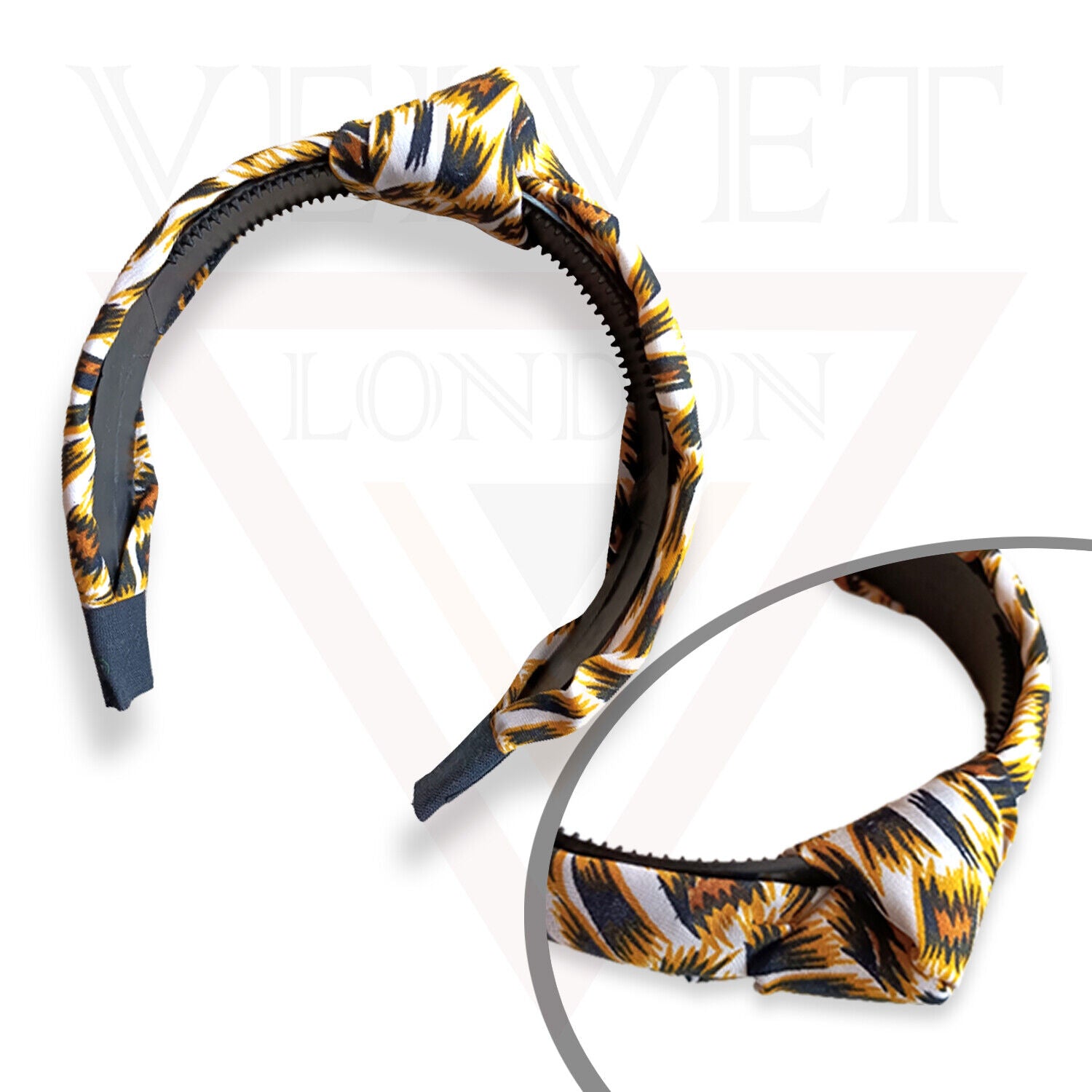Girls Leopard Print Chiffon Wide Kids Hair Bands Knotted Headband Lady Hair Hoop
