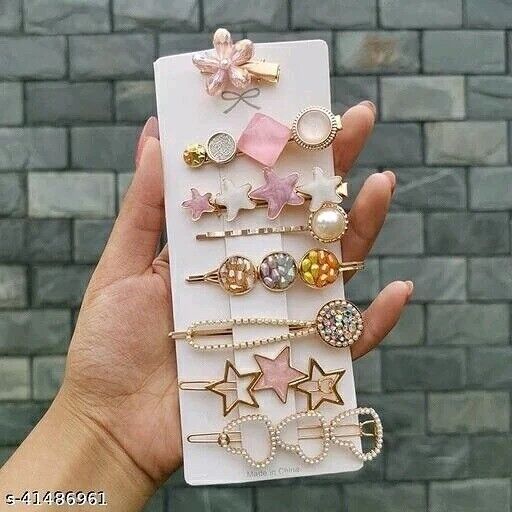 Pearls Hair Clips Rhinestone Diamonds Hair Pins korean Clip Headwear Styling