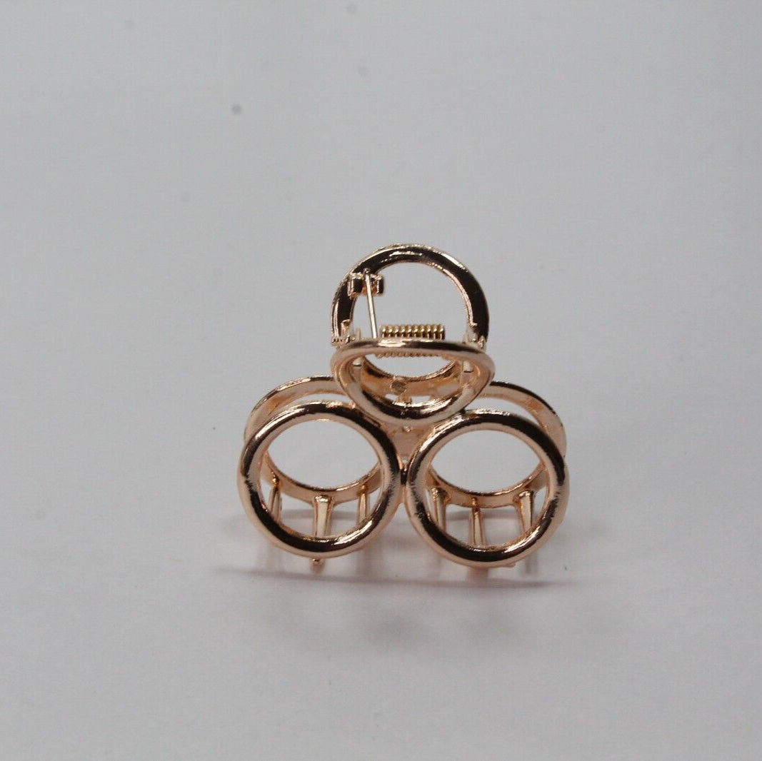 Hair Claw Clip Rose Golden Hair Barrattes Hair Jaw Hair Clutcher Butterfly Clamp