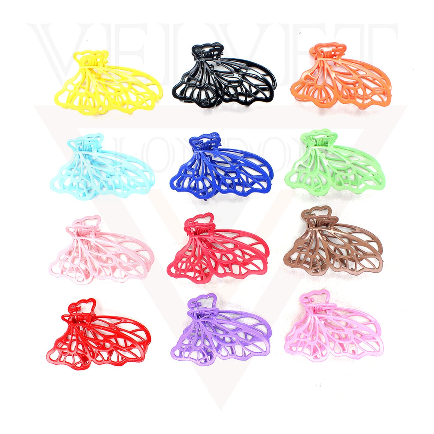 Metal Hair Claw Clips Frosted Hair Clamp Butterfly Matte Clutcher Hair Jaw Claw