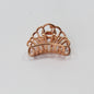 Hair Claw Clip Rose Golden Hair Barrattes Hair Jaw Hair Clutcher Butterfly Clamp
