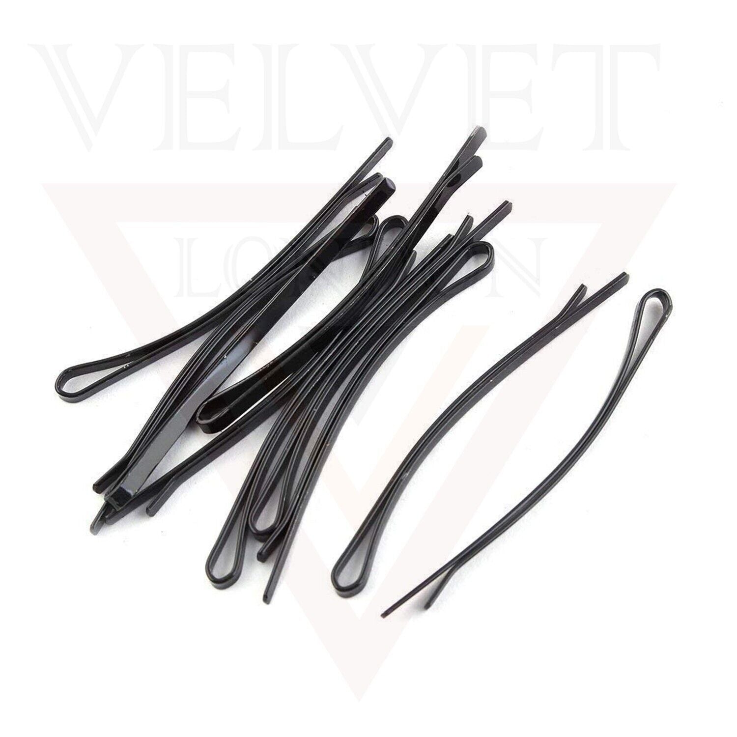 48pcs Black Metal Bobby Pins Hair Grips Blonde Thick Fine Hair Pins Women