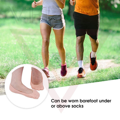 3X Unisex Silicone Cracked Feet Socks Protective Moisturizing Socks Heel Care