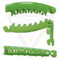 Banana Hair Clips Dark Square Barley Twist Fishtail Comb Ponytail Holder Grips