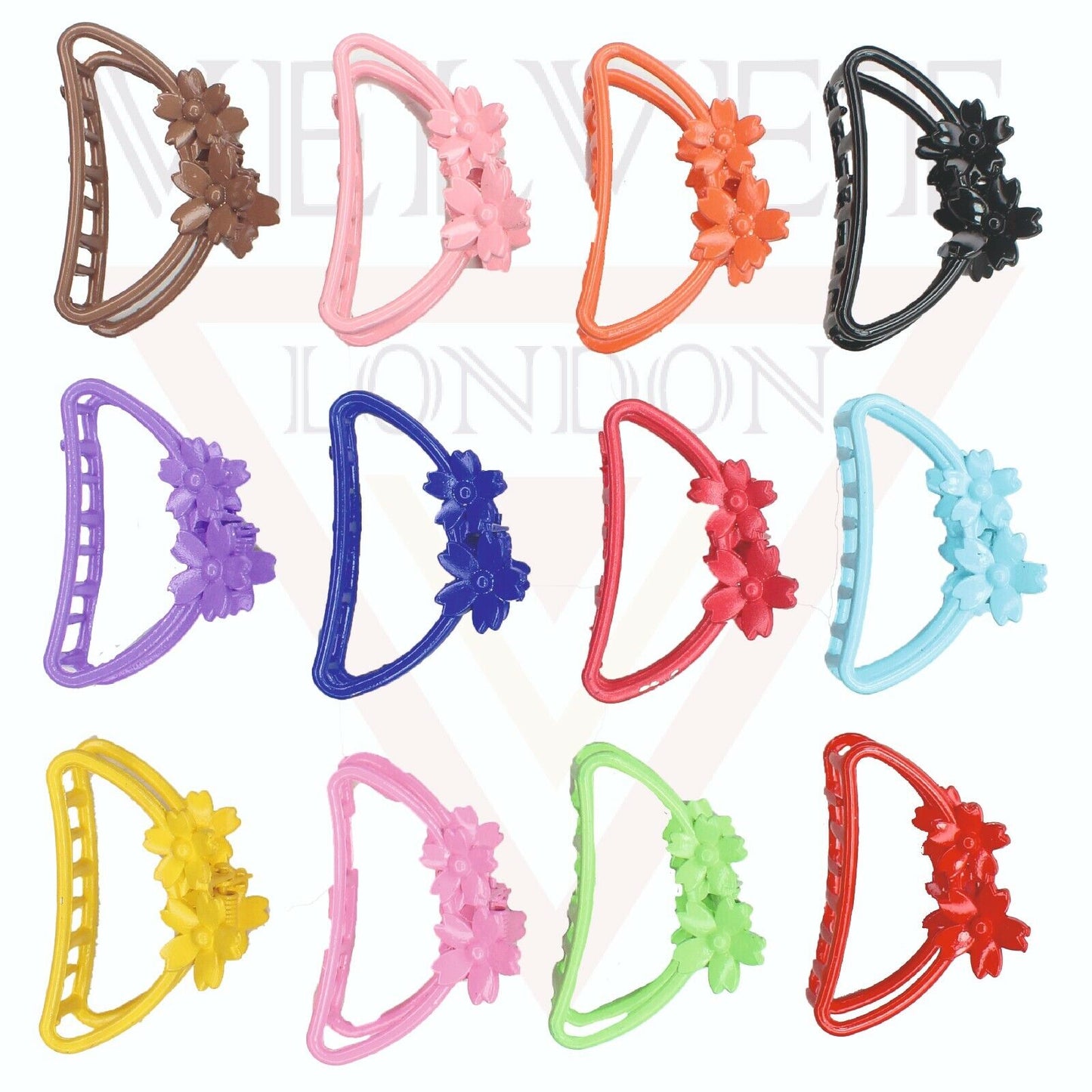 Matte Hair Claw Clip Metal Flower Clutcher Non-slip Frosted Barrette Jaw Clamp