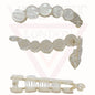 Banana Hair Clip Round Non-Slip Clamp Interlocking Comb Ponytail Holder Slide