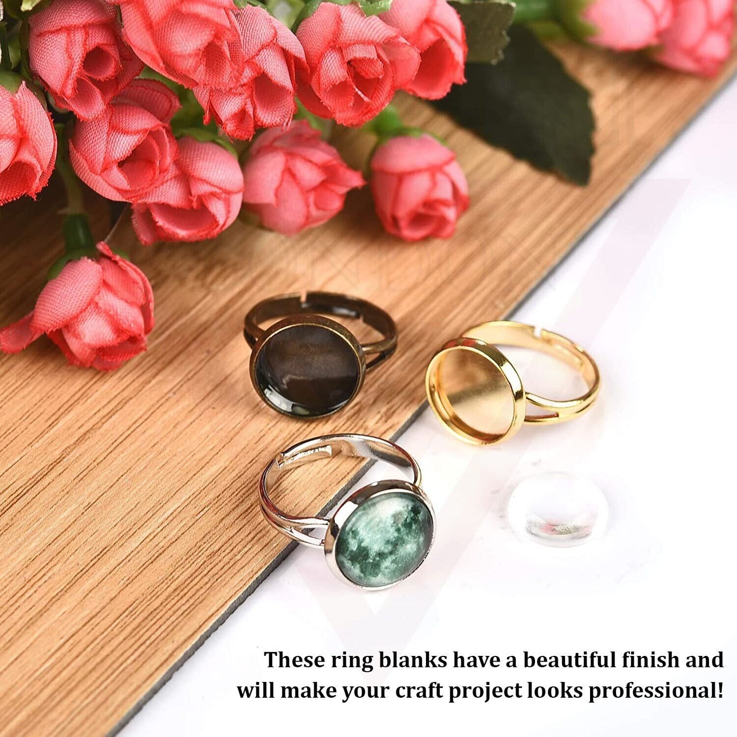 Round Adjustable Ring Bases Finger Ring Making For Ring Making Jewellery Blanks