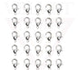 25 Pcs Jewellery Clasps Lobster Clasps Fastener Hook Necklaces Bracelet Clips