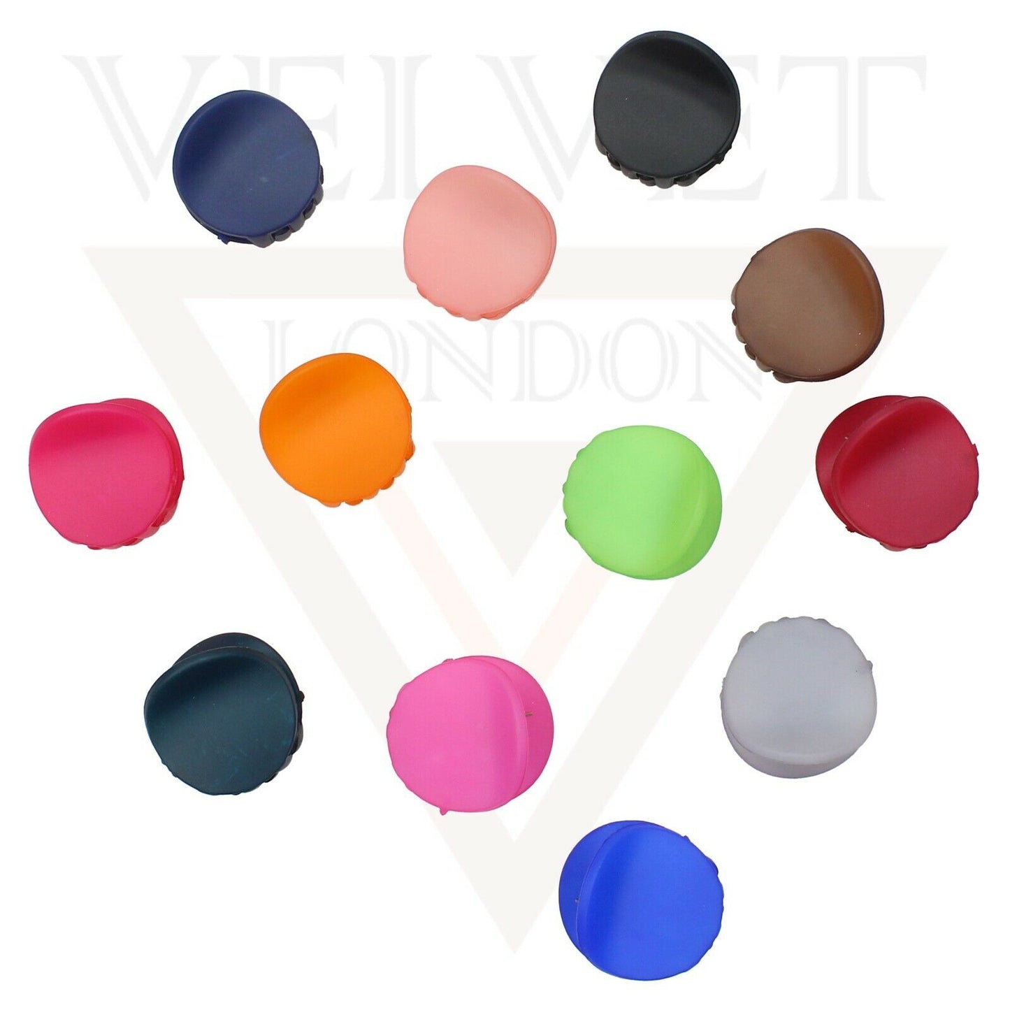 Hair Claw Clips  Hair Barrettes Neon Small Round Clutcher Butterfly Hair Clamps