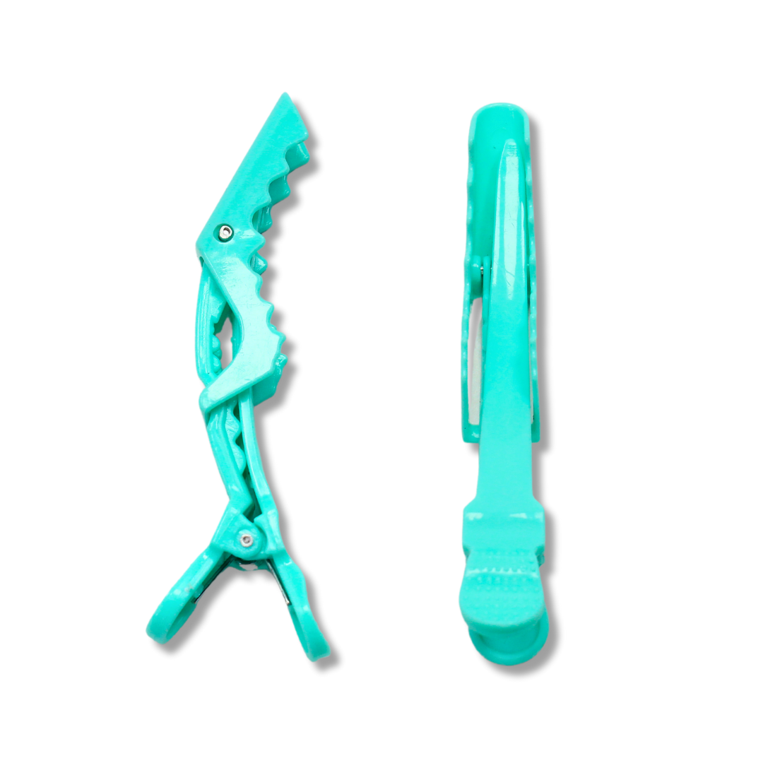 6x Crocodile Salon Sectioning Clamp Wide Teeth Hairdressing Hair Clips UK