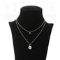 Trendy Golden Multi Layer Chain Necklace Oxidised Evil Eye Pendant Beachwear