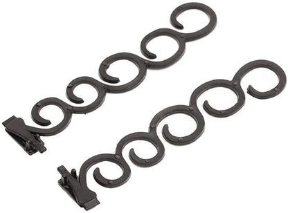 2pcs French Hair Braiding Tool Roller With Hook Twist Styling Bun Maker Clips