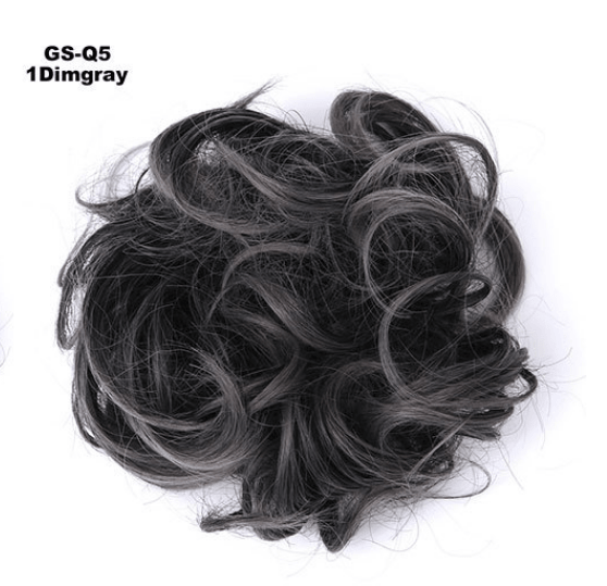 Curly Messy Bun Hair Piece Bobble Scrunchie Lady Natural Fake Hair Extensions