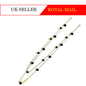 Black Breads Double Layered Long Chain Necklace Partywear Sweater Chain Gift