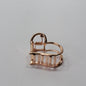 Hair Claw Clip Rose Golden Hair Barrattes Hair Jaw Hair Clutcher Butterfly Clamp