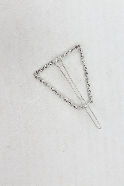 Hair Clips Clamp Silver Wava Metal Hair Pin Sliders Korean Clips Grip
