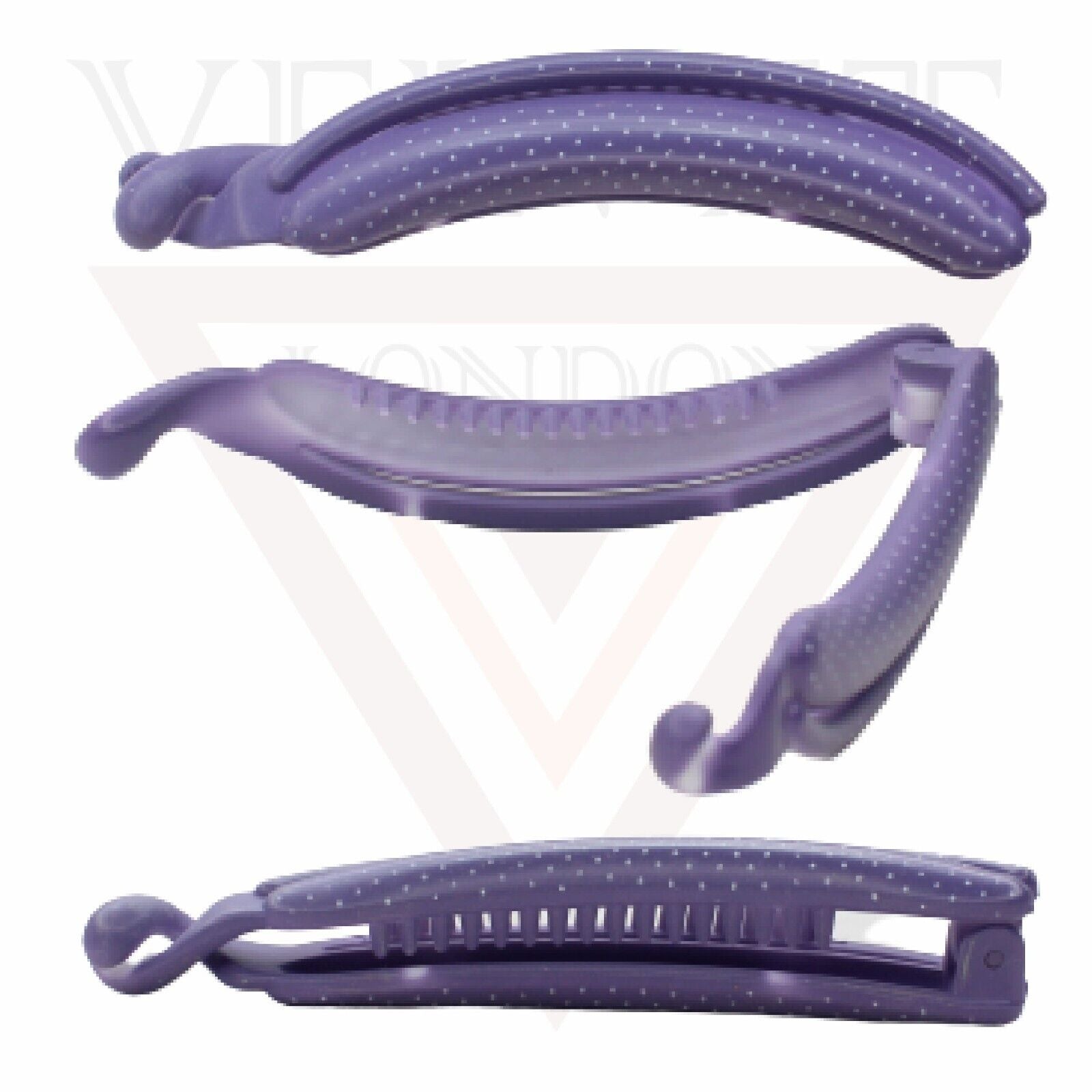 Banana Clips Hair Clamp Matte Dotted Twist Hair Clips Pins Comb Ponytail Holder
