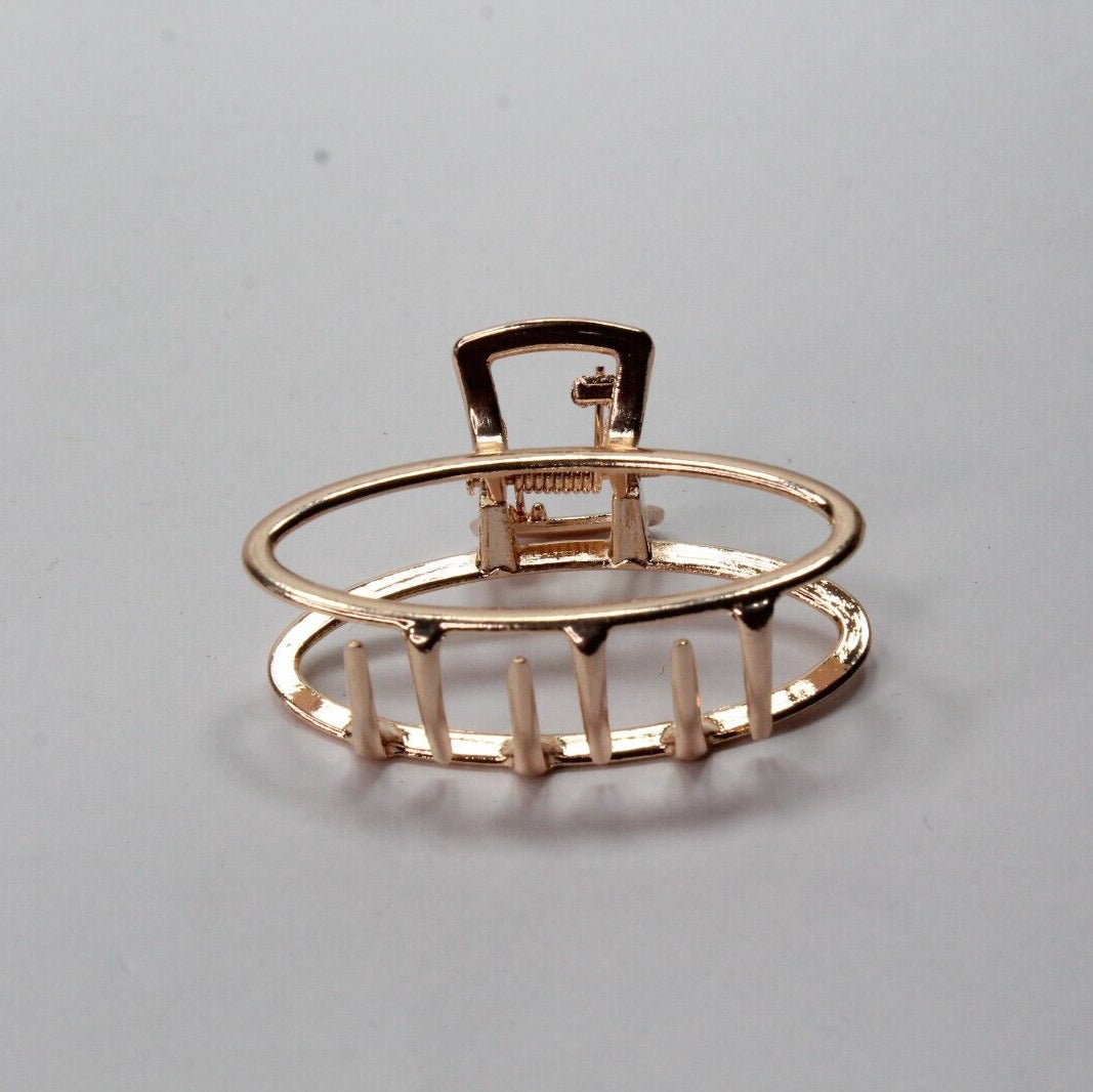 Hair Claw Clip Rose Golden Hair Barrattes Hair Jaw Hair Clutcher Butterfly Clamp