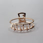 Hair Claw Clip Rose Golden Hair Barrattes Hair Jaw Hair Clutcher Butterfly Clamp