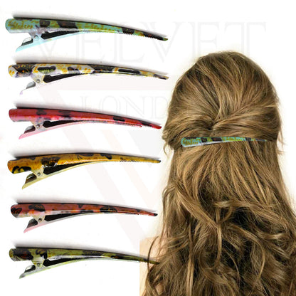 Duckbill Hair Clip Butterfly Metal Non-slip Crocodile Barrettes Teeth Clip Salon