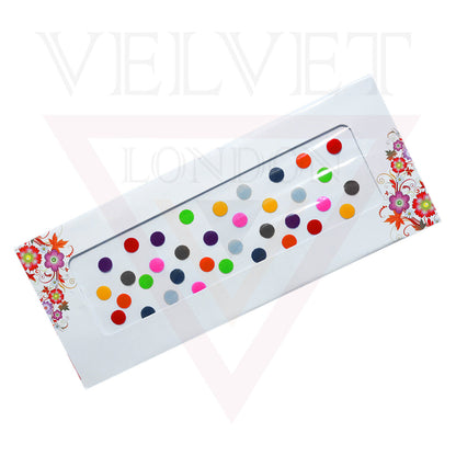 Multi-Colour Plain Round Bindi Indian ForeHead Sticker Tikka Chandla Wedding 