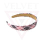 Headband Hair Hoop Chex Designs Hair Bands Non-slip Fabric Cute Outdoor Band