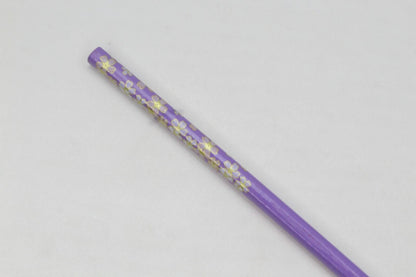 2x Wooden Bun Holder Chinese Floral Hair Chopsticks Wood Sticks Unique Stick